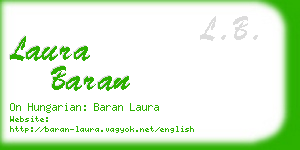laura baran business card